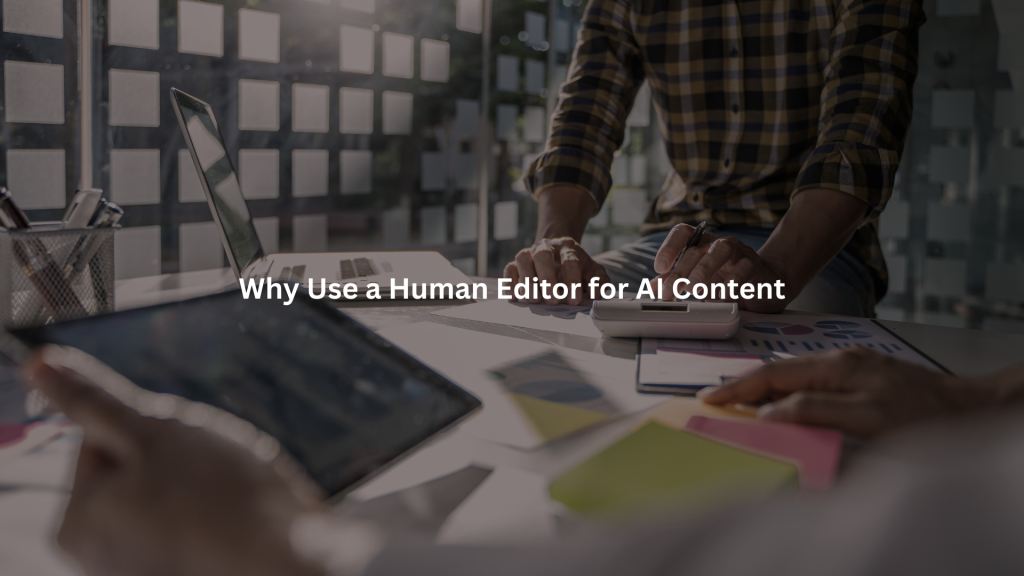 Role and Value of Human AI Content Editors