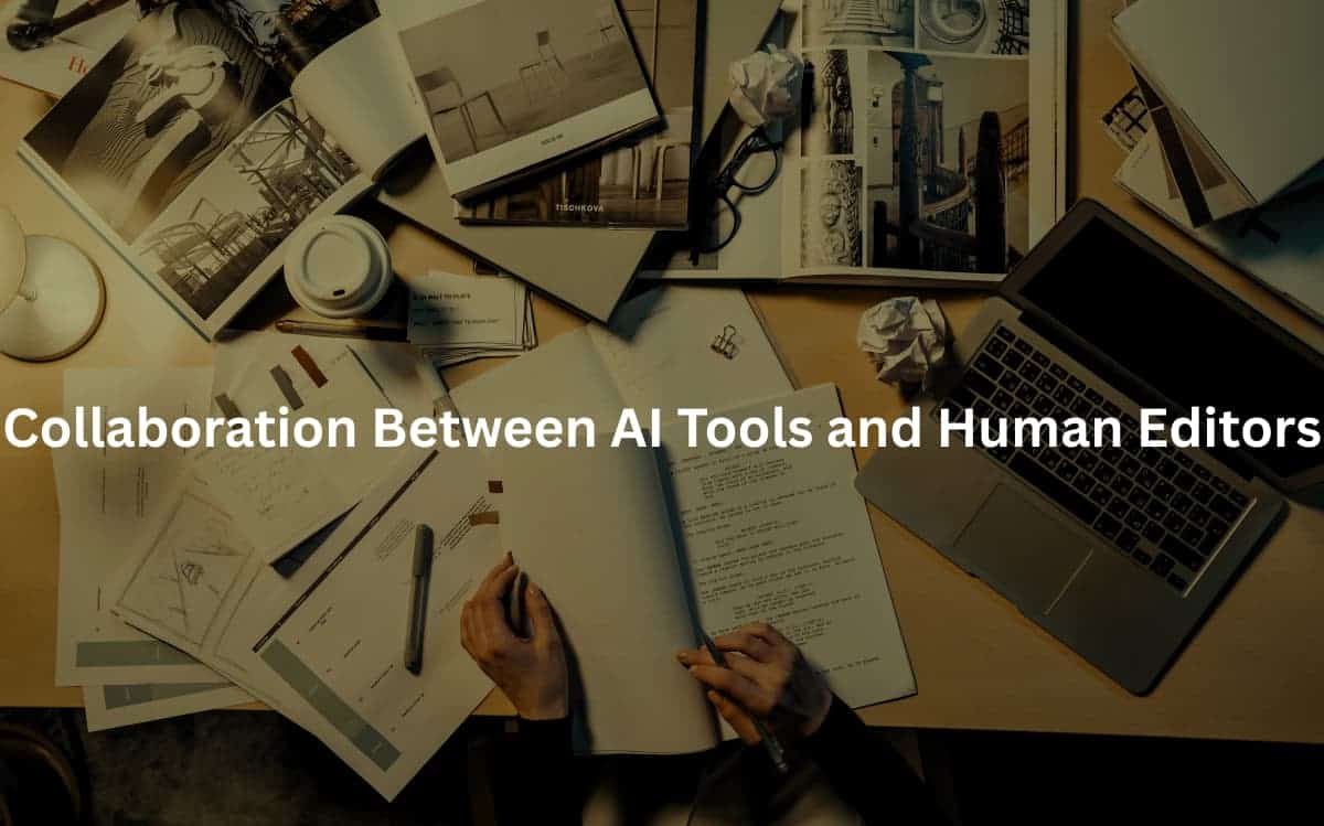 human editor proofreading AI text