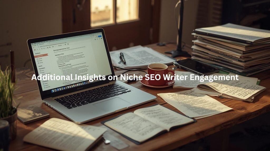 This image highlights the importance of understanding and evaluating the level of engagement and expertise niche-specific SEO writers can bring to content creation, ensuring they possess the necessary skills, knowledge, and dedication to deliver high-performing, industry-relevant content.