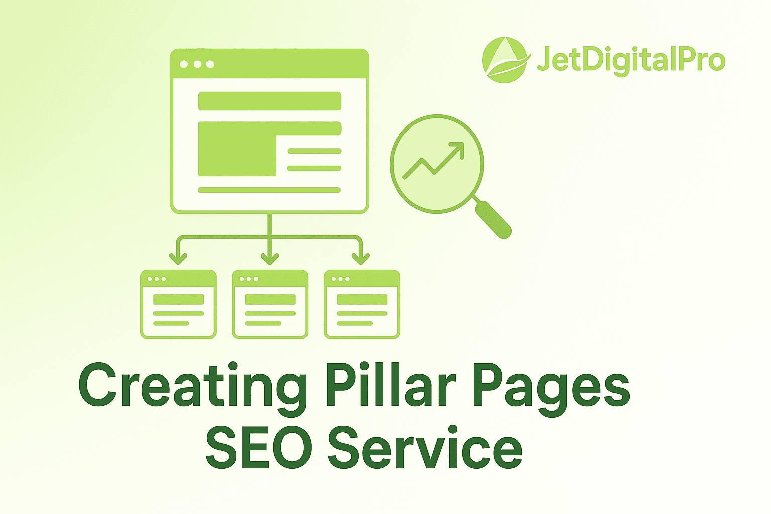 Visual guide to creating pillar pages with interconnected website content and SEO optimization strategies for better ranking