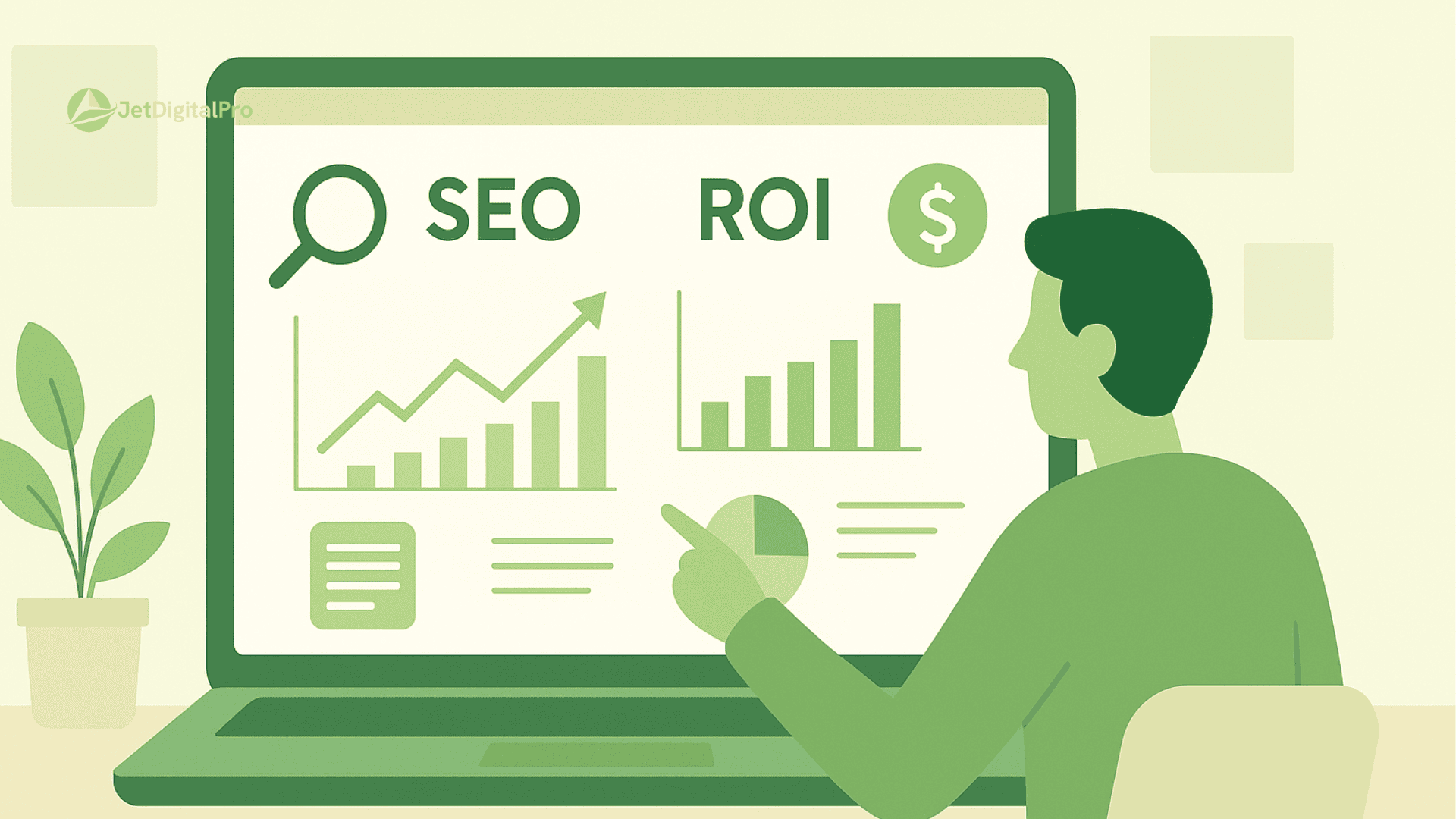 “Measuring SEO performance and return on investment (ROI) using data visualization and analytics”.