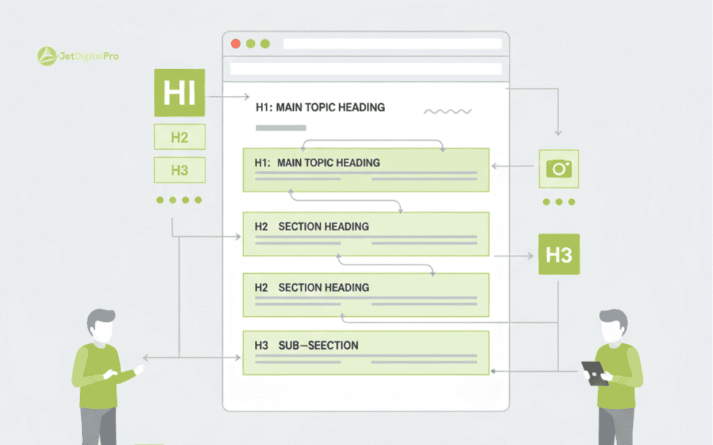 A strategic framework illustrating how stay competitive with SEO writing goes beyond rankings to drive visibility and user engagement.