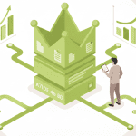 A visual explanation of why content is king in SEO, showing how data analytics and optimization techniques drive stronger search performance.