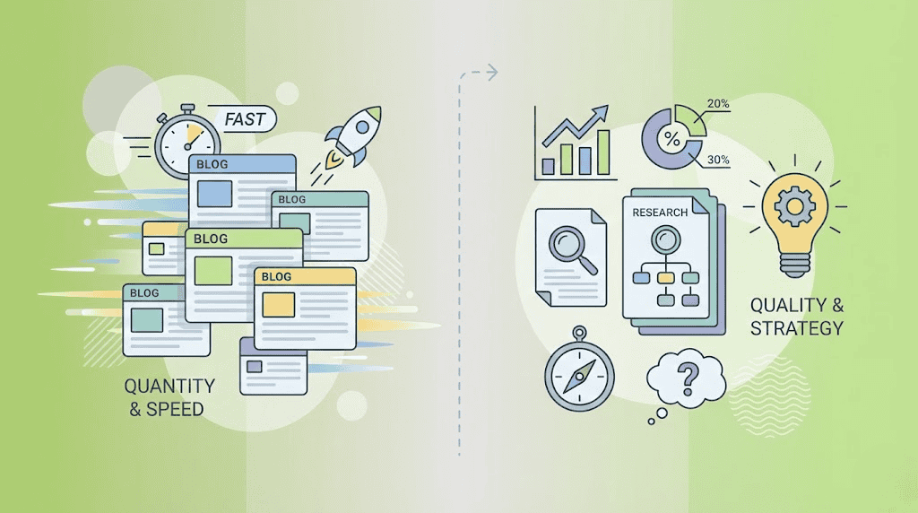 Comprehensive visual representation of the capabilities and offerings of leading SEO content agencies.